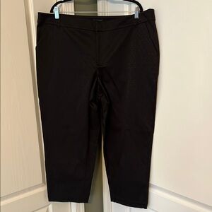 Lord & Taylor Jacquard Black Dress Pants 24W